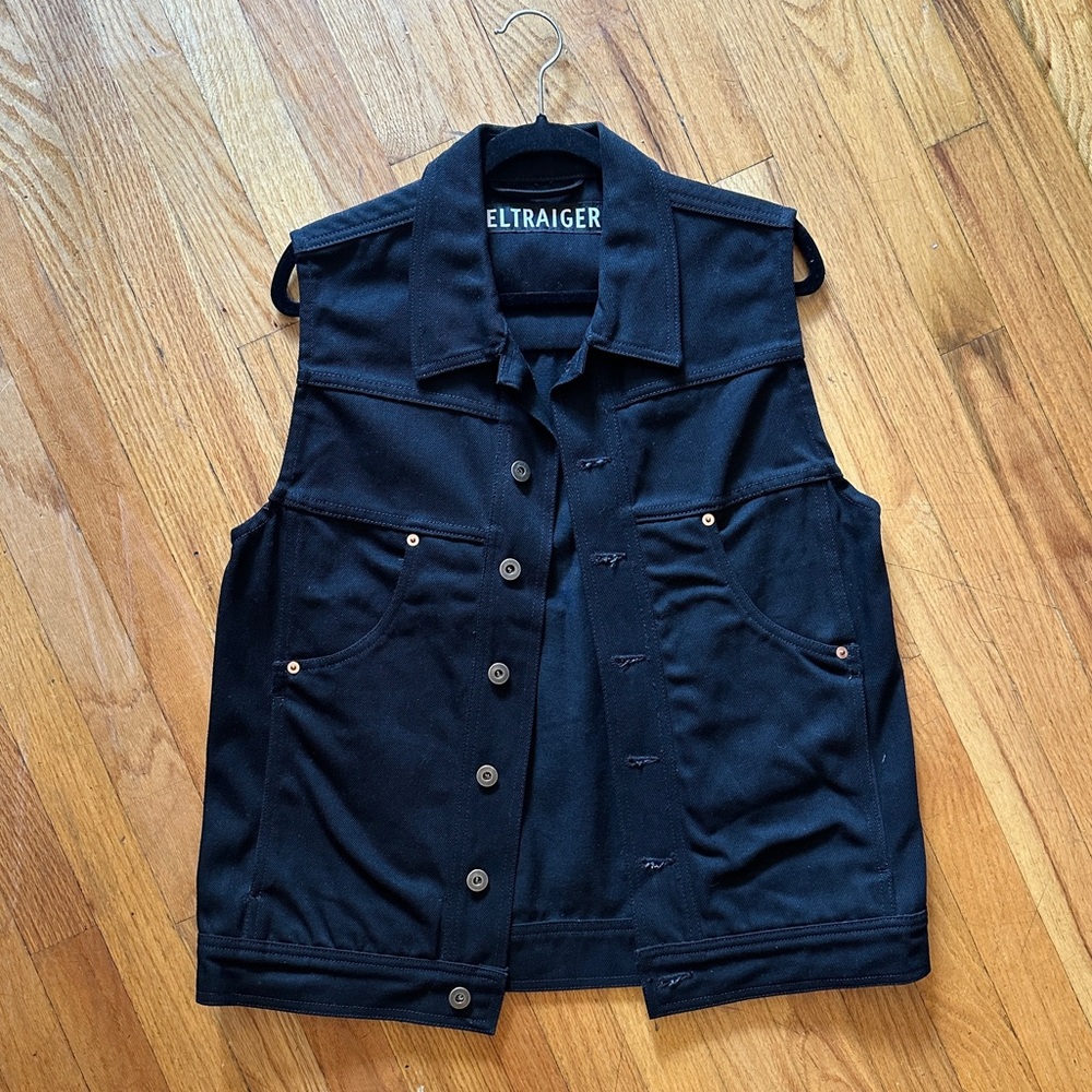Feltraiger Black Denim Vest